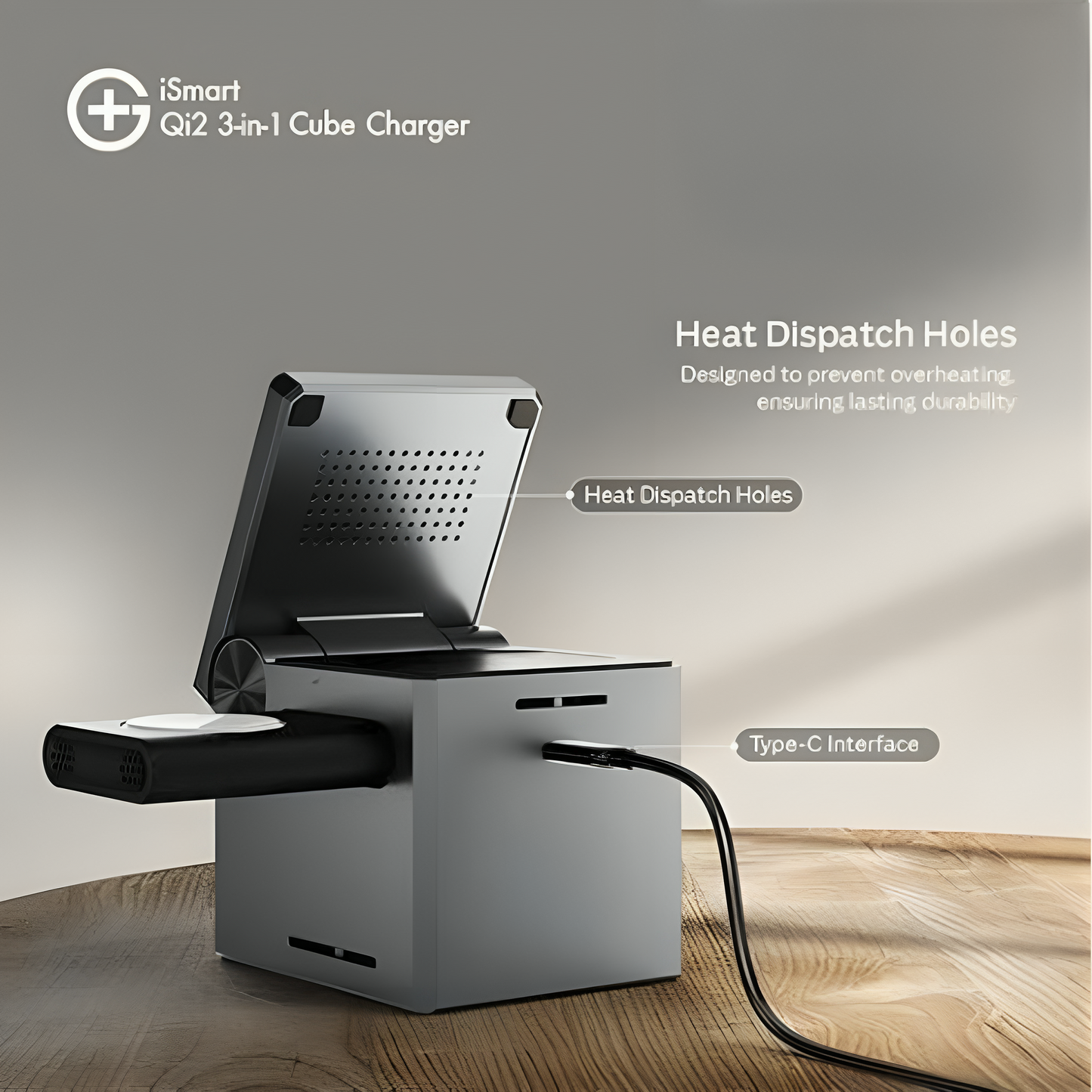 Volt Flip β 3-in-1 Wireless Charger Nex Waves